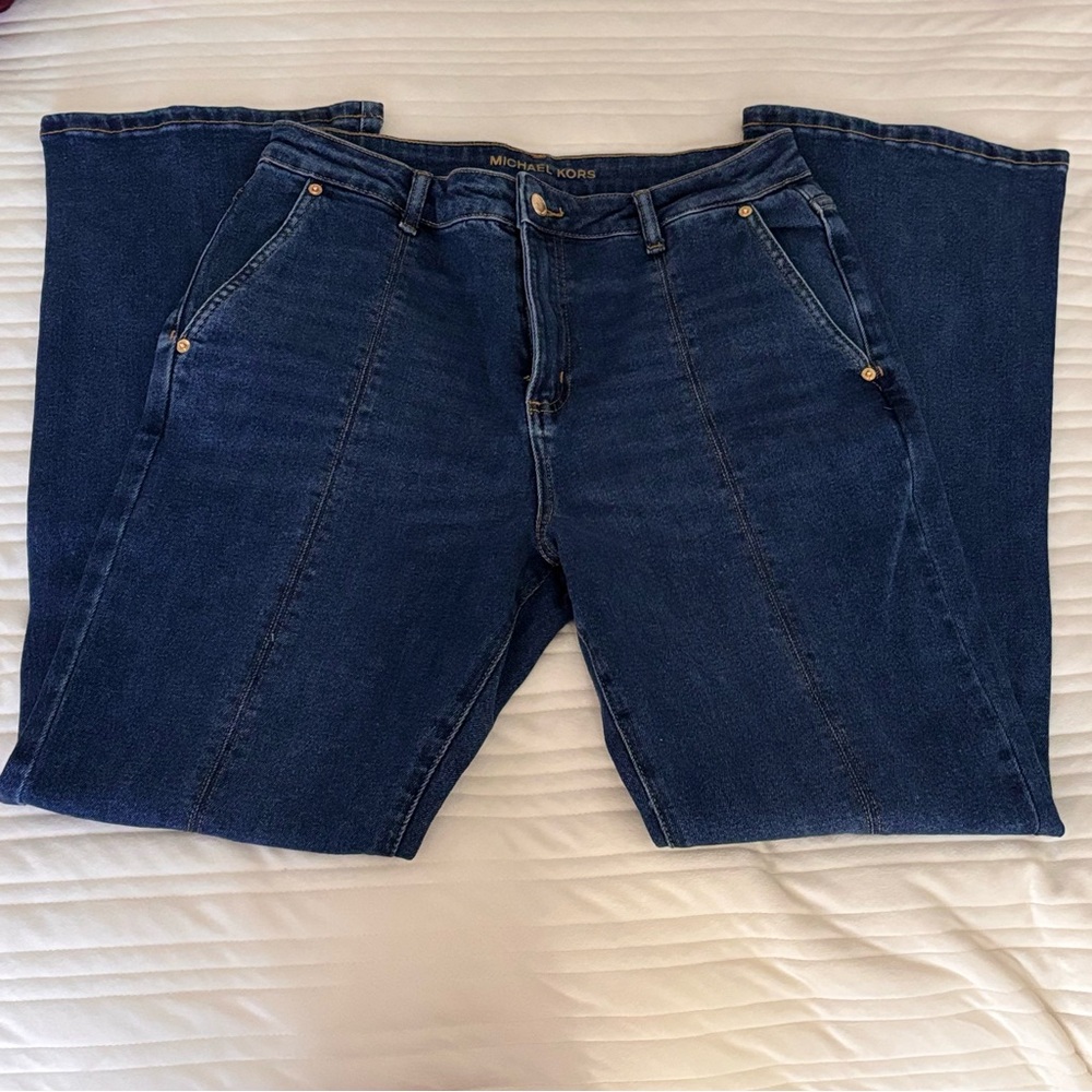 Michael Kors Dark Blue Flare Jeans